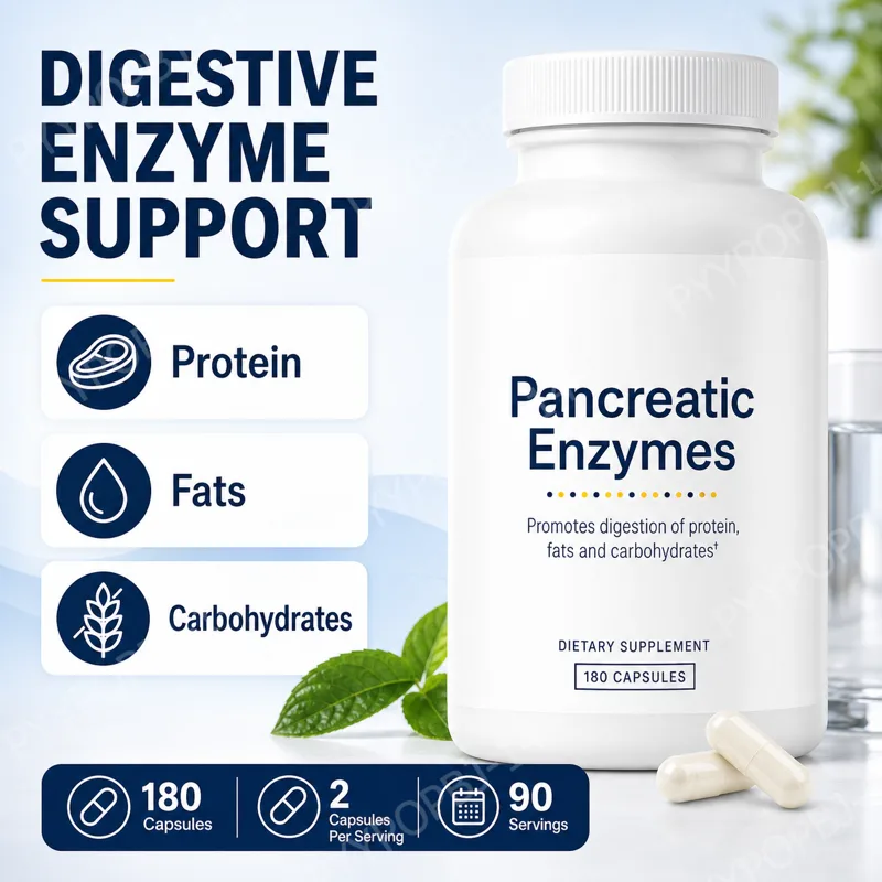 Digestive Enzyme Blend - Digestive Enzyme Supplement 180 Capsules Pancreatic