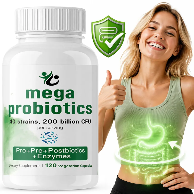 Digestive Enzyme Blend - Probiotics 200 Billion CFU, 120 Capsules