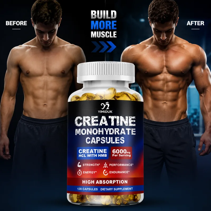 Creatine Hcl Capsule - Muscle Builder Creatine Supplement with HMB,