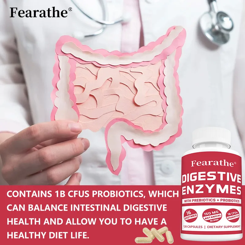 Digestive Enzyme Blend - Digestive Enzyme + Prebiotics Capsules -