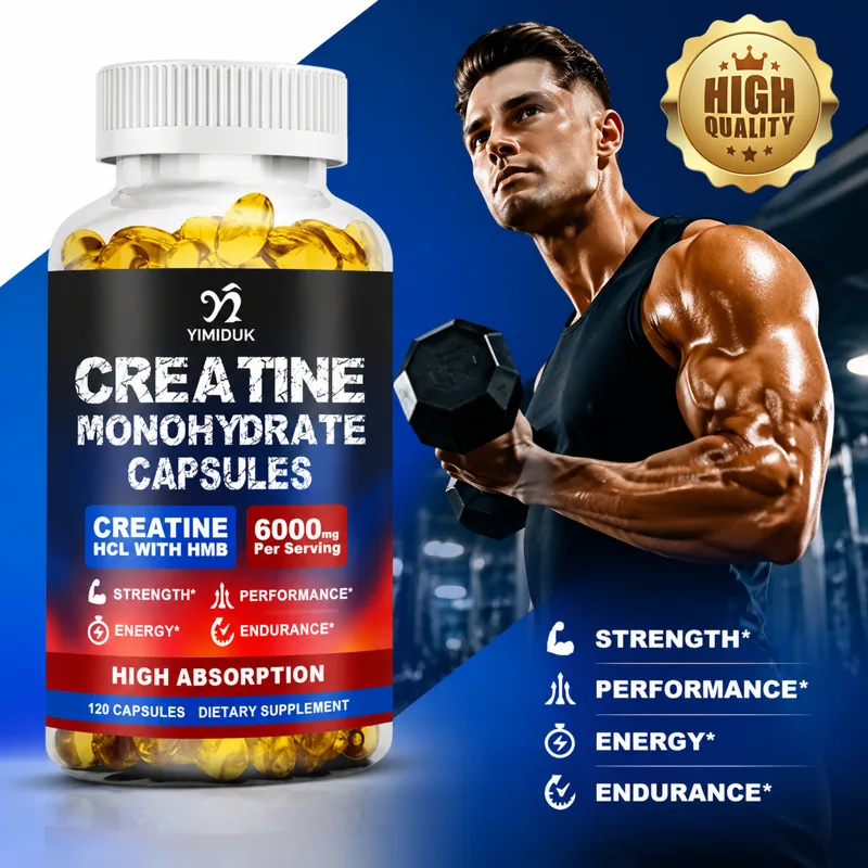 Creatine Hcl Capsule - Creatine Monohydrate Capsules, Supports Energy Production,