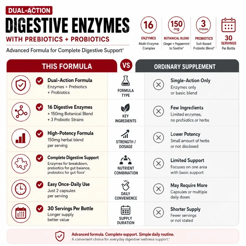 Digestive Enzymes with Prebiot - Digestive Enzyme Blend 评论和价格