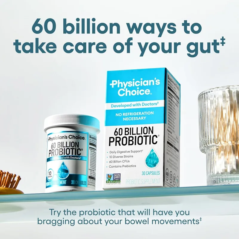 Probiotics 60 Billion CFU - Mu - Digestive Enzyme Blend 评论和价格