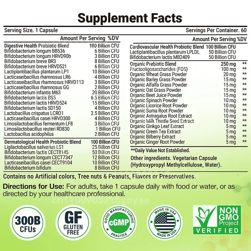 Female Probiotics 100 Billion  - Digestive Enzyme Blend 评论和价格