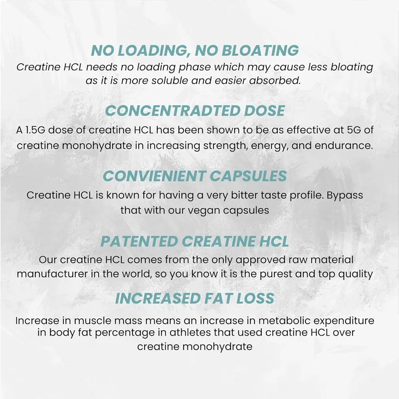 Creatine HCL Capsules 50 Serv/ - Creatine Hcl Capsule 评论和价格